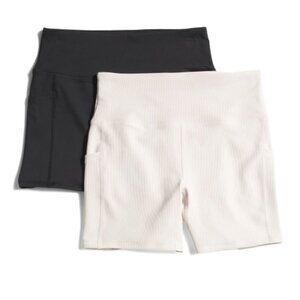 NWT RBX Women's 2pk Ribbed Shorts